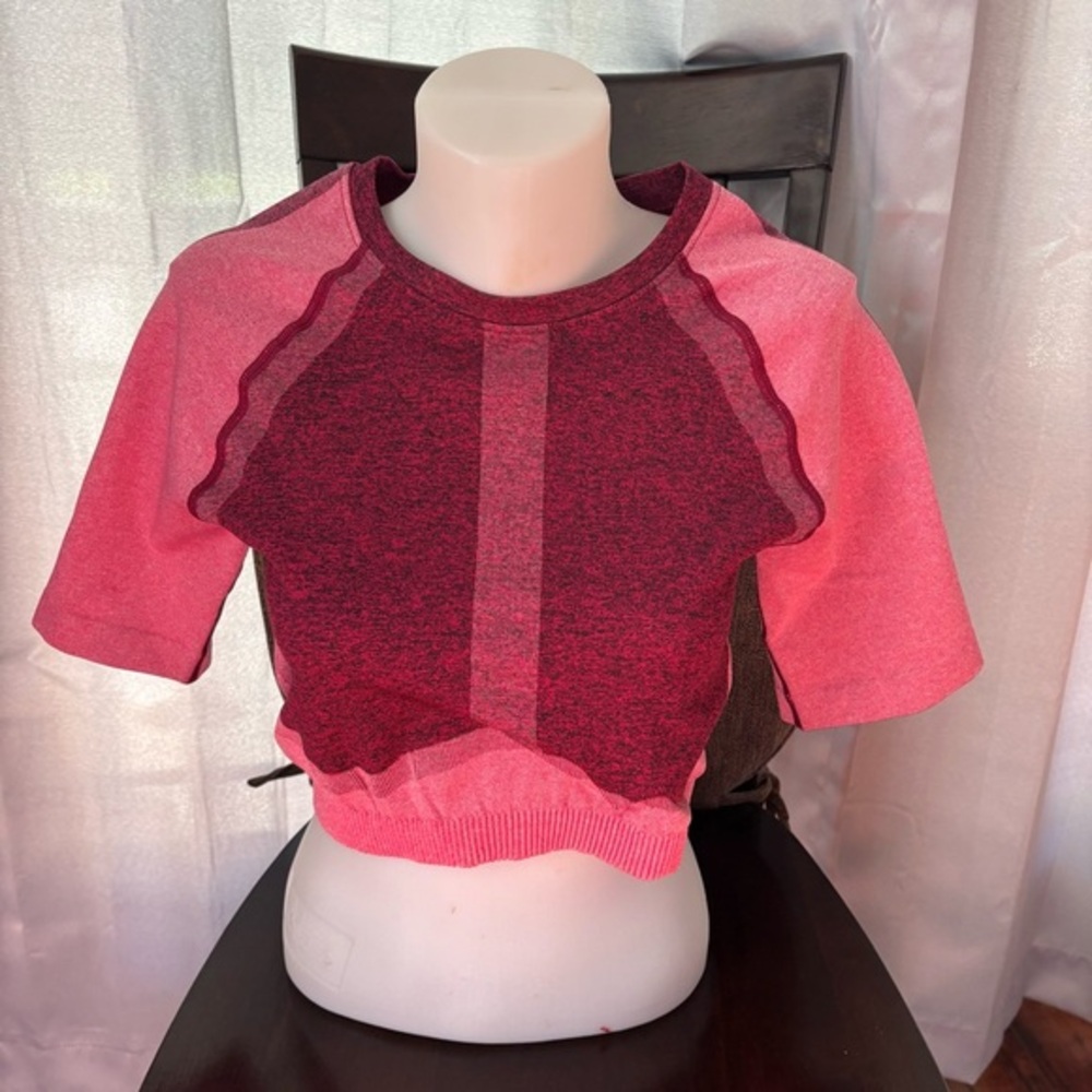 Fabletics Pink and Red Active Top new without tag size xl